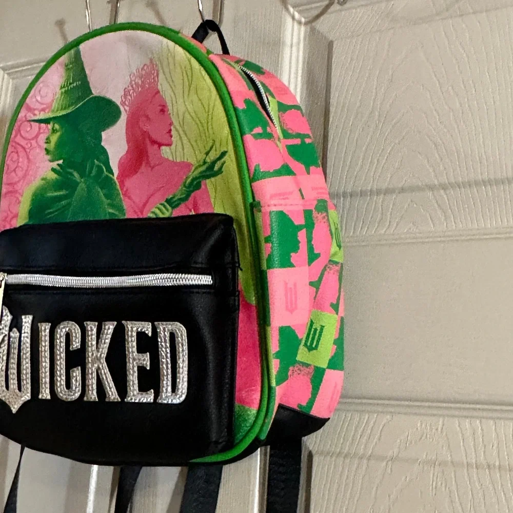 Wicked Movie‎ Elphaba Glinda Mini Backpack Pink Green Broadway Musical Bag